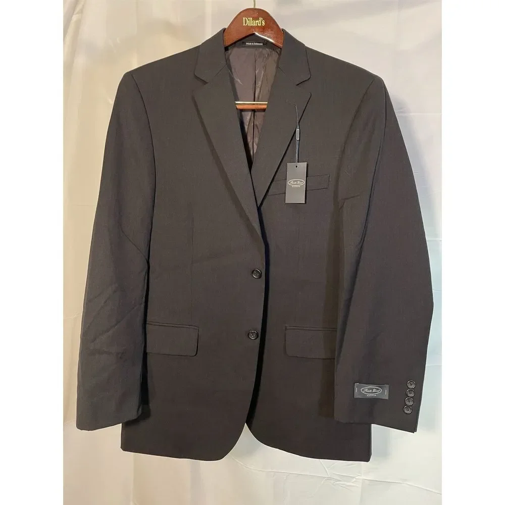 NWT Pronto Uomo Platinum 42R Gray 100%‎ Wool 2Btn Notched Lapel Blazer